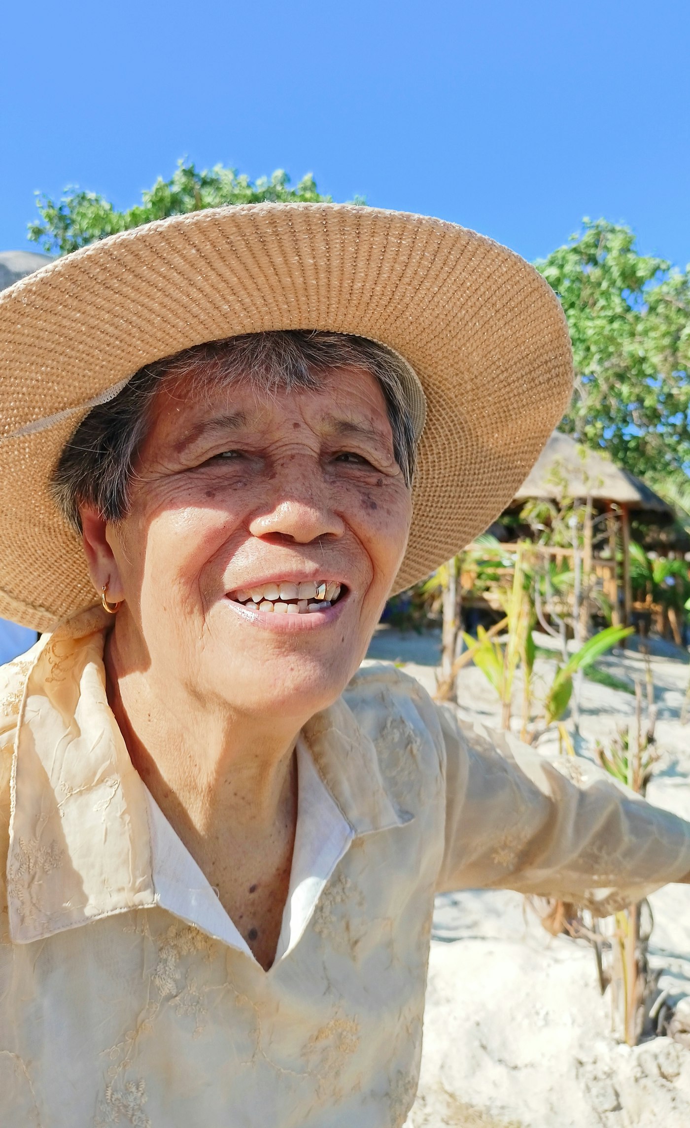 An older adult enjoying the Myrtle Beach coastline, at ease and independent.